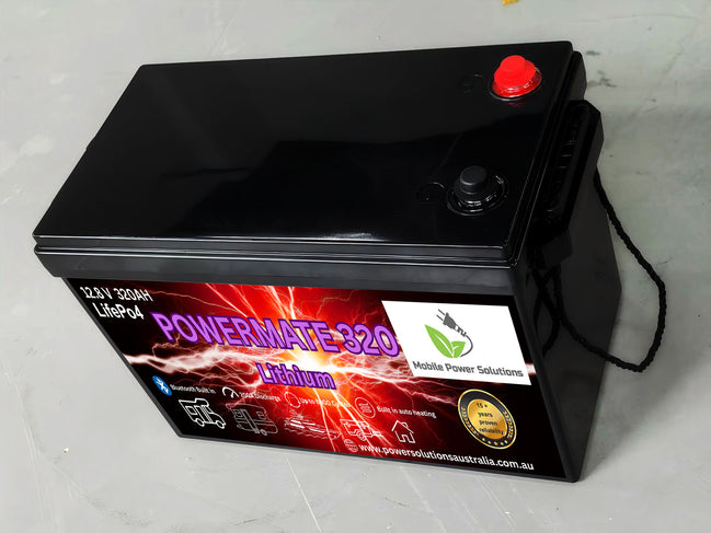 Powermate 12V 320AH LiFePo4 Lithium battery with built in Bluetooth monitoring & internal auto heating