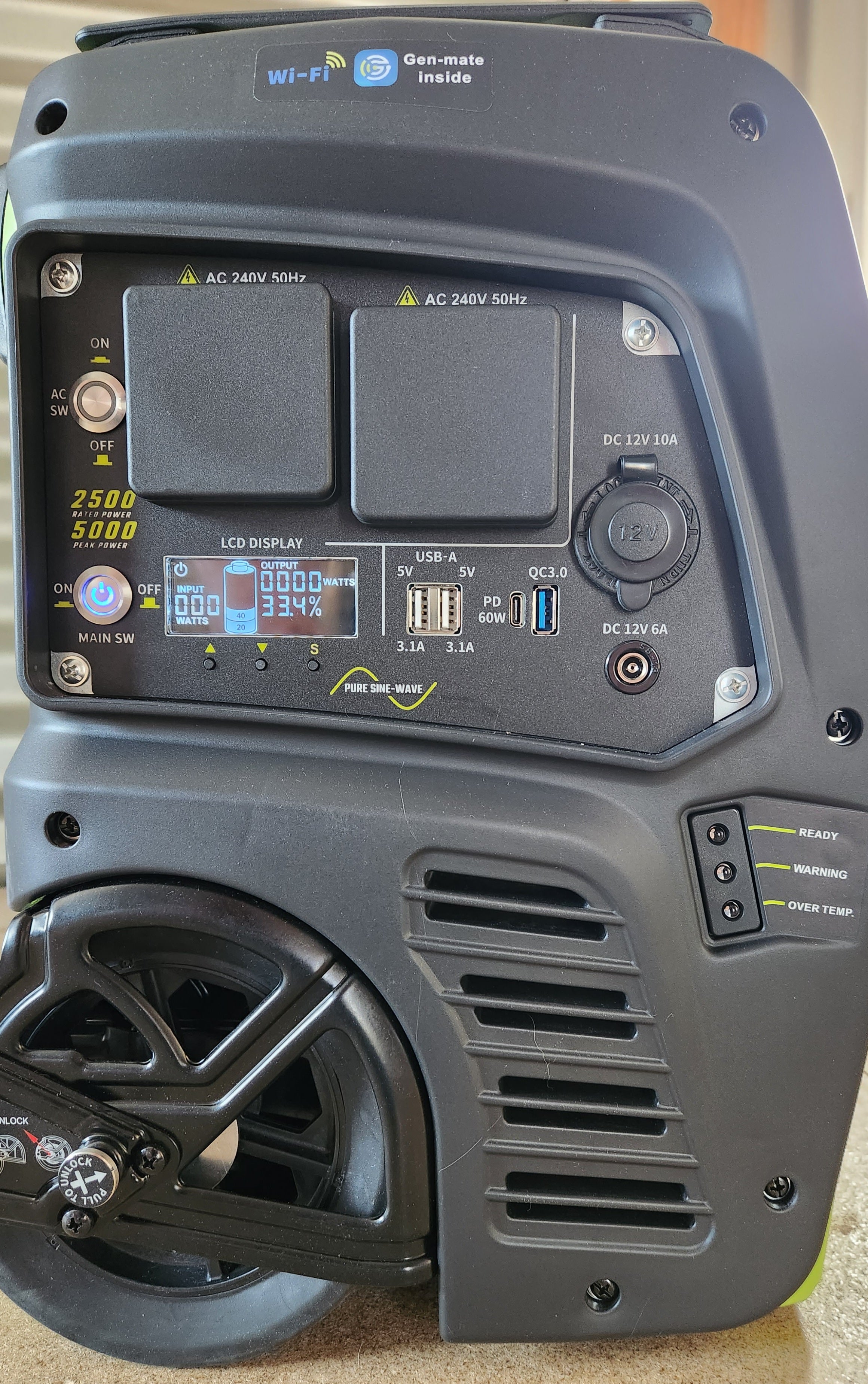 ESCAPE 2500i FULLY PORTABLE 2500W 2688WH SOLAR POWER STATION WITH Wi-Fi, ALL TERRAIN WHEELS & TELESCOPIC HANDLE - Image 6