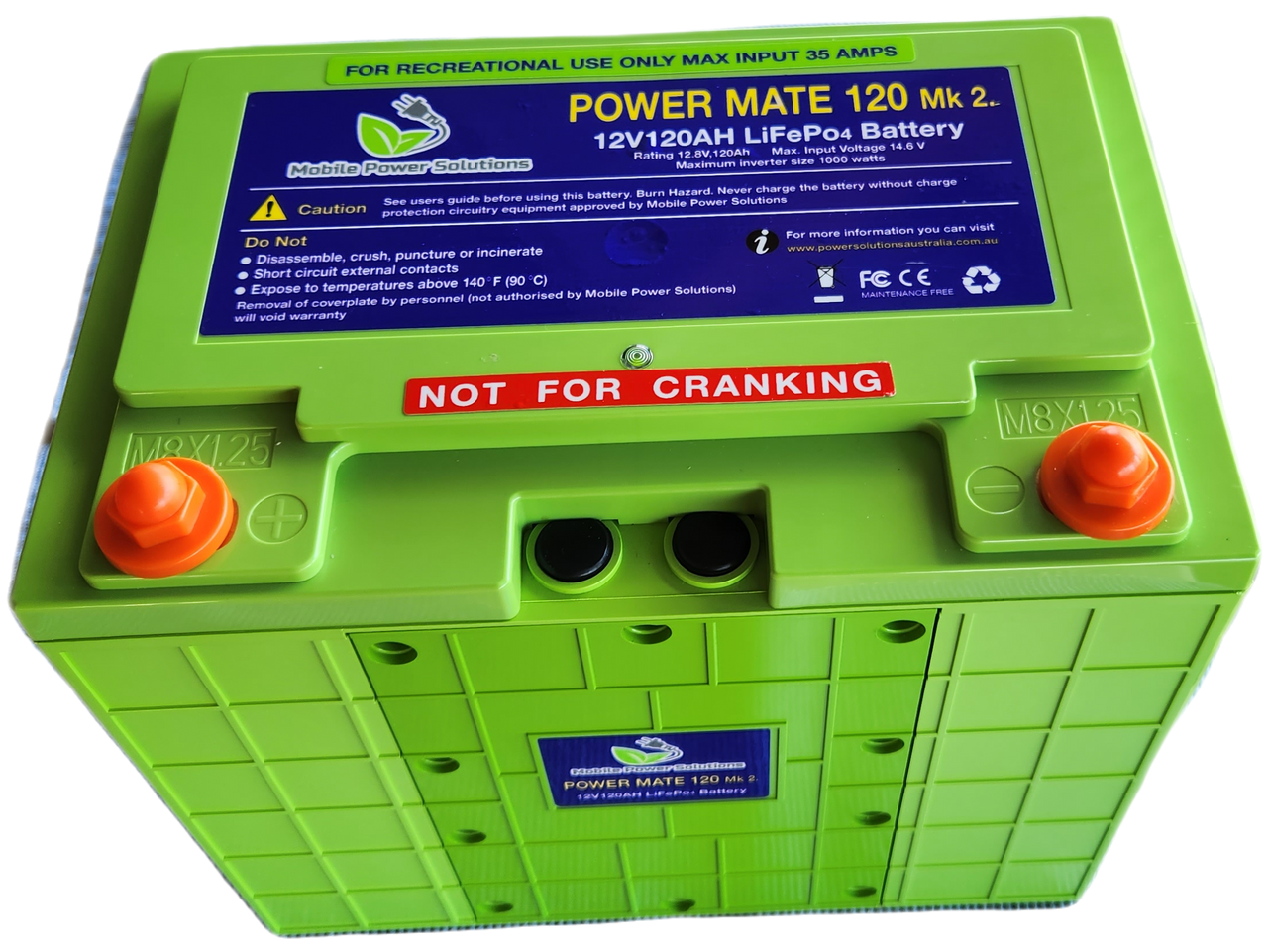 POWERMATE 120 Mk2 - 120AMP LITHIUM BATTERY WITH PROVEN RELIABILITY