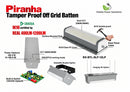 Piranha Tamper Proof Off Grid Solar Batten with 12Amp internal battery