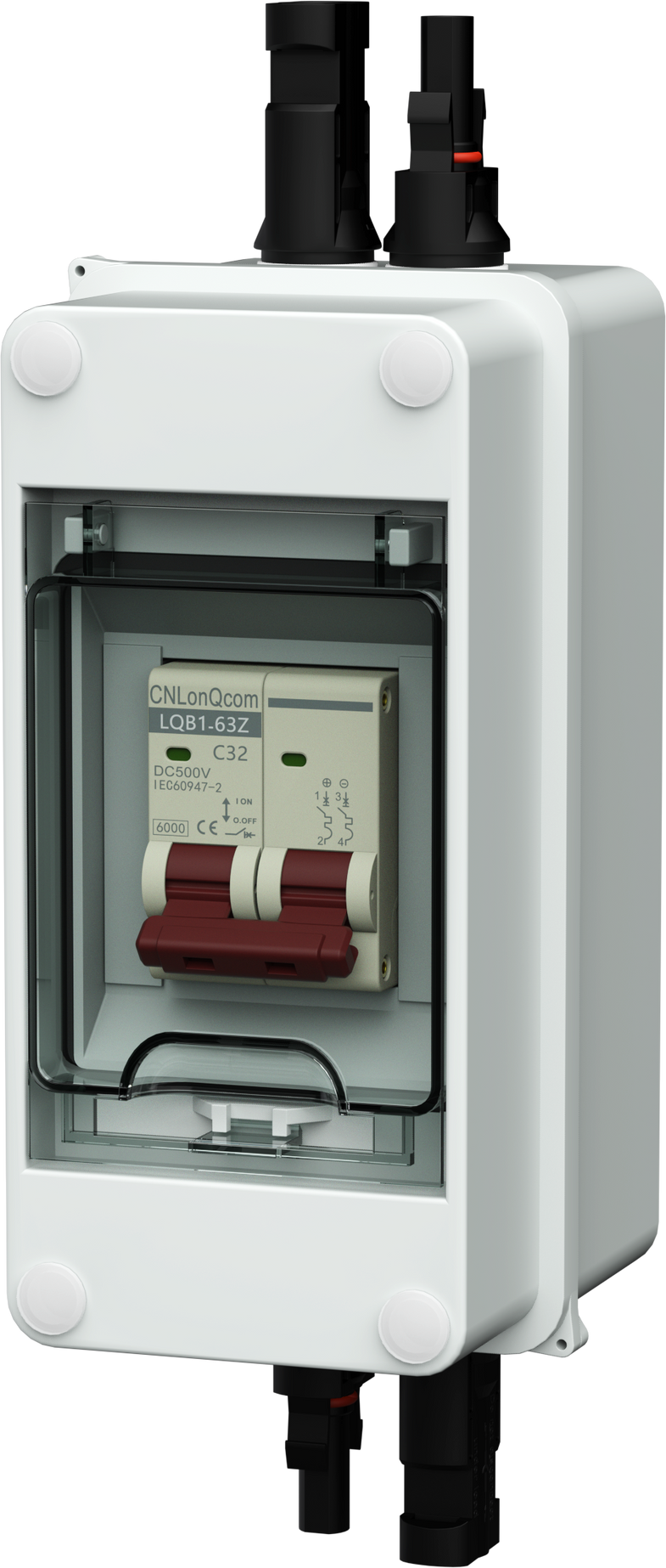 MPS 500v 40 amp Solar breaker with IP67 Housing and Mc4 connectors Plug and Play