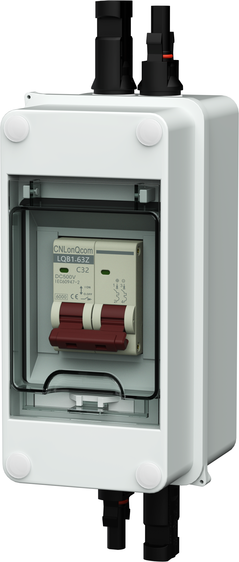 Buy MPS 500V 63 amp Solar breaker with IP 67 Housing and MC4 Connectors ...