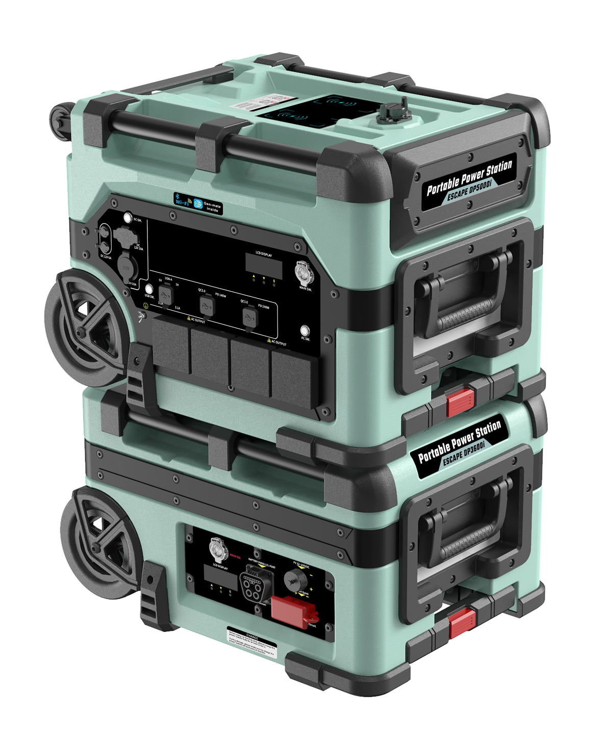 Escape DP5000i Portable solar power station with full expansion capability 3.4 kw battery and 5kw inverter