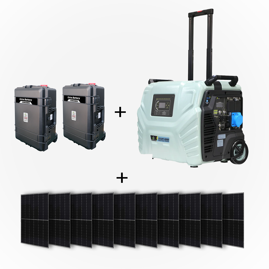 ESCAPE 6000i FULL OFF-GRID 16.2KW SYSTEM WITH 4KW OF SOLAR
