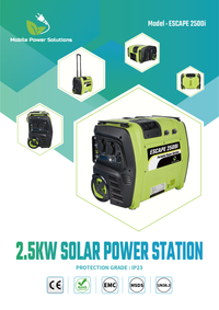 ESCAPE 2500i FULLY PORTABLE 2500W 2688WH SOLAR POWER STATION WITH Wi-Fi, ALL TERRAIN WHEELS & TELESCOPIC HANDLE - Image 3