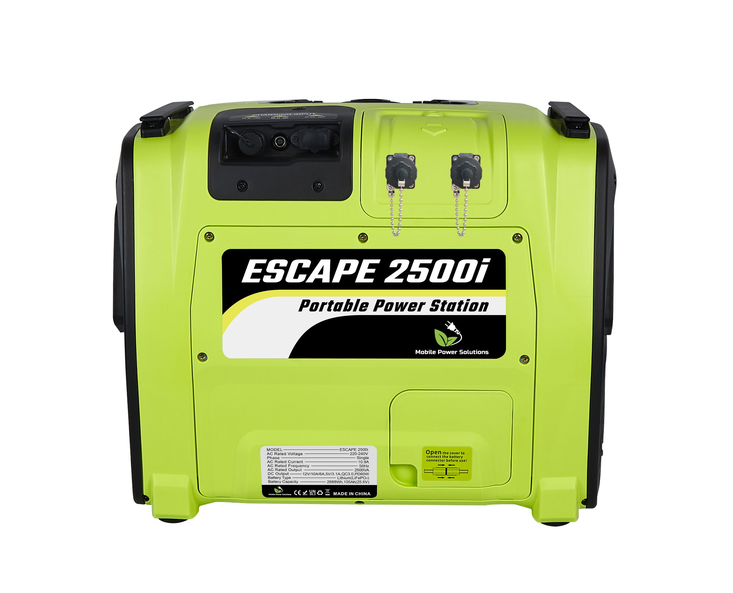 ESCAPE 2500i FULLY PORTABLE 2500W 2688WH SOLAR POWER STATION WITH Wi-Fi, ALL TERRAIN WHEELS & TELESCOPIC HANDLE - Image 4