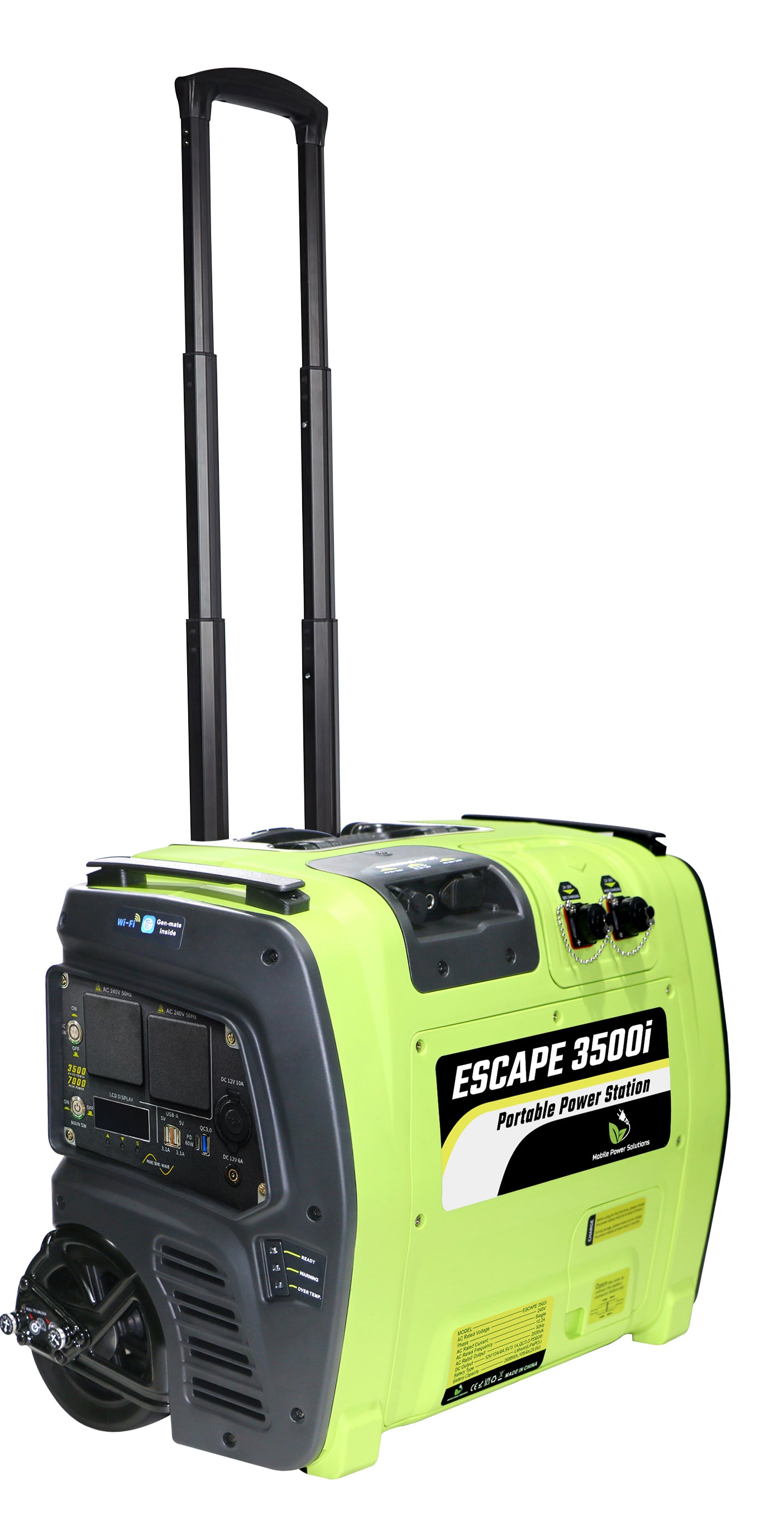 ESCAPE 3500i - PORTABLE LITHIUM POWER STATION - INCLUDES 600 WATTS OF SOLAR