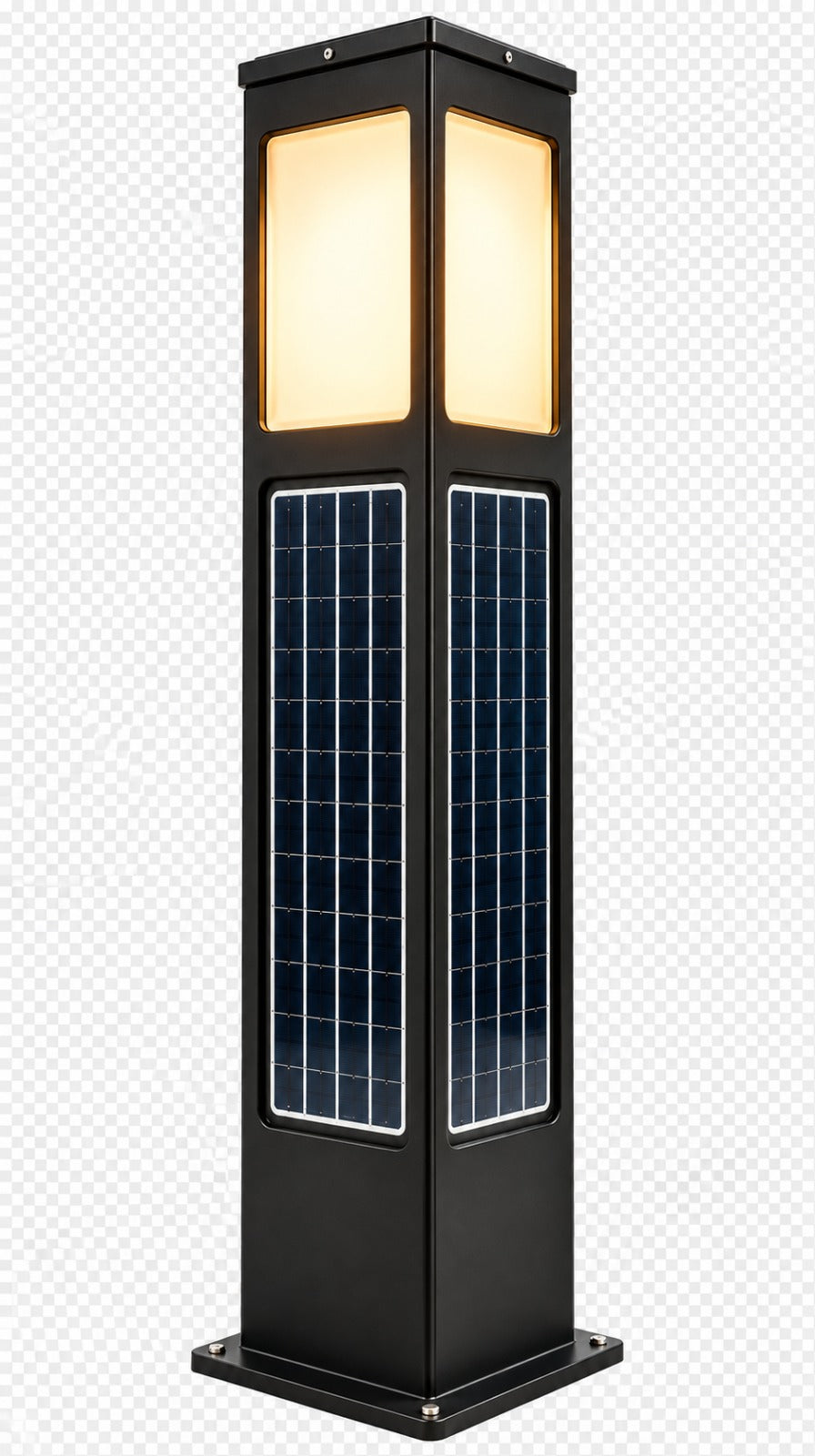ECOBOLL LED Bollard with high powered built in solar and internal battery