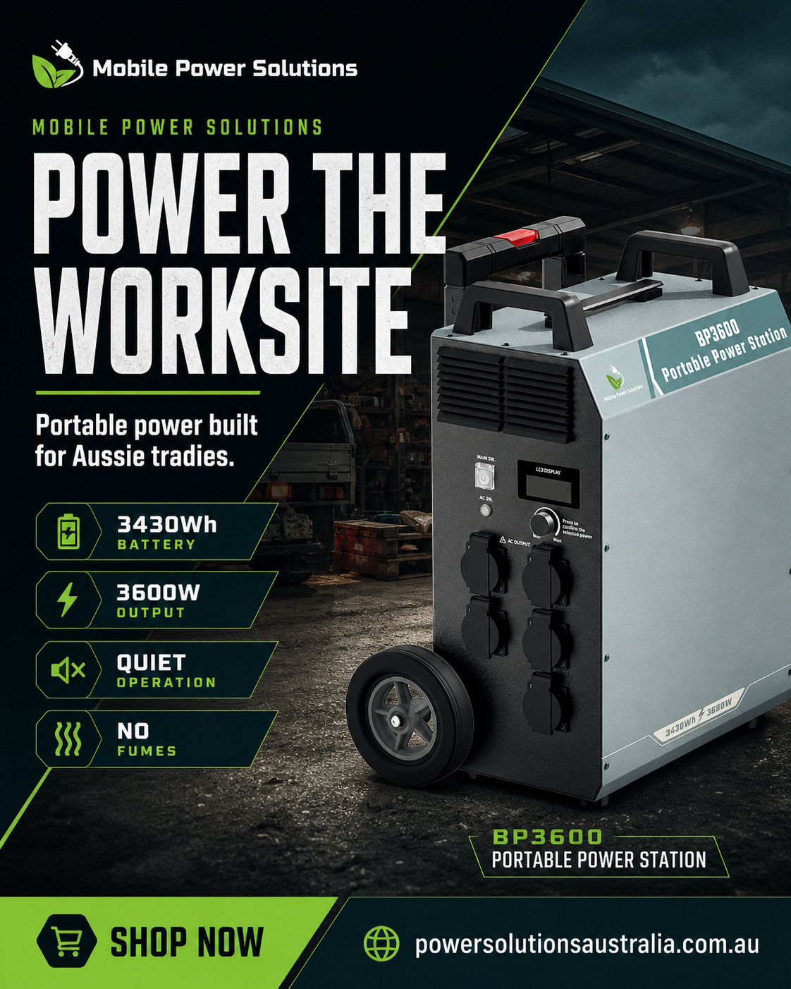 BP3600 Smart Mobile Portable Power Station