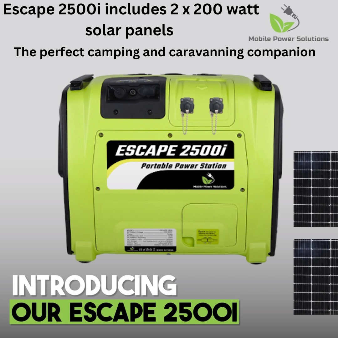 ESCAPE 2500i FULLY PORTABLE 2500W 2688WH SOLAR POWER STATION WITH Wi-Fi, ALL TERRAIN WHEELS & TELESCOPIC HANDLE - Image 10