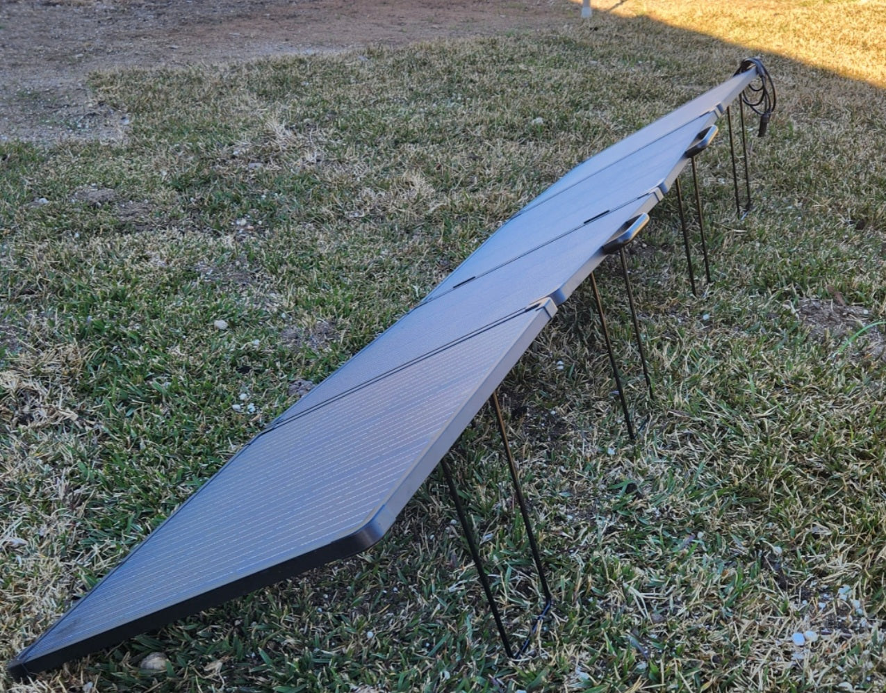 ESCAPE 200WATT SUPER THIN LIGHTWEIGHT WATERPROOF SOLAR PANEL WITH POWDER COATED STEEL LEGS - Image 5