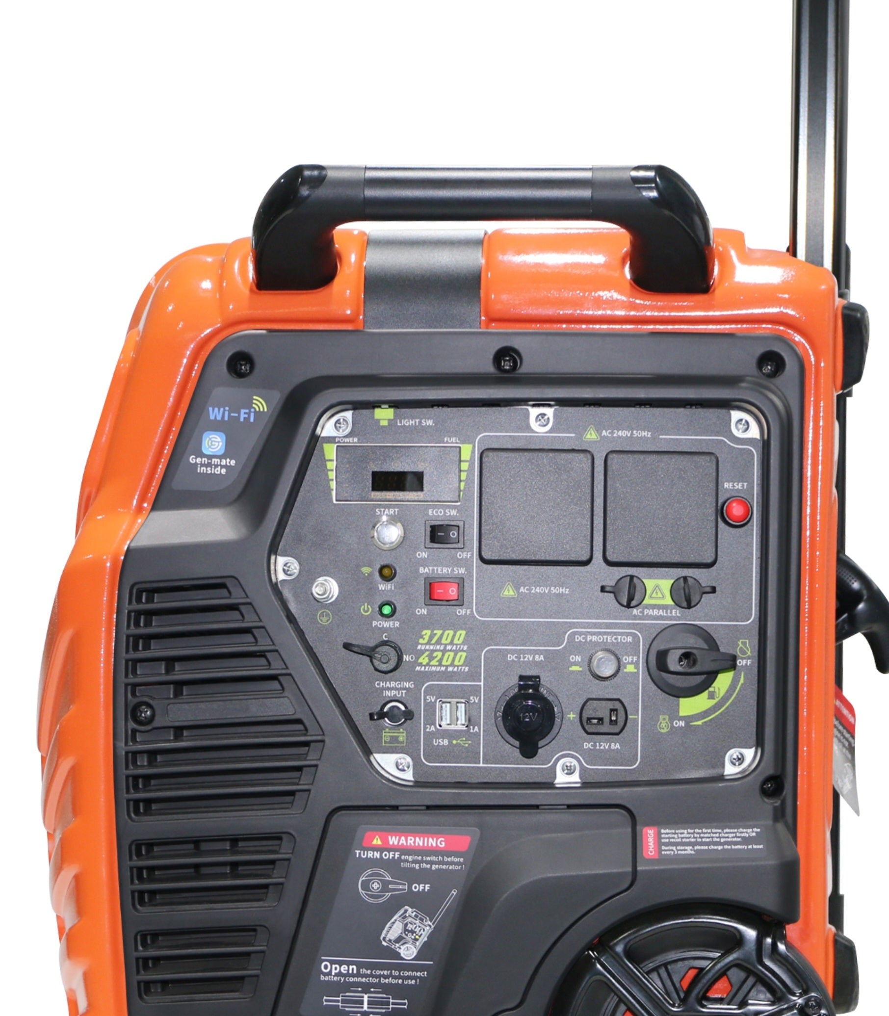 ESCAPE 4500F SMART INVERTER (PETROL) GENERATOR WITH BUILT-IN SMART-LINK & BACK-TO-BASE REMOTE STOP/START - Image 3