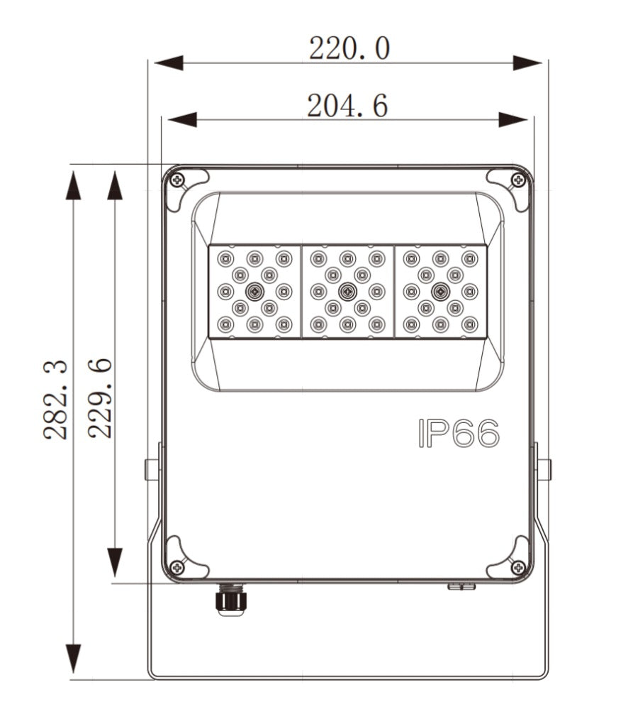 MPS FL50 12-24 VOLT DC 50W 6500 LUMEN OFF-GRID LED FLOODLIGHT FITTED WITH PHILLIPS LED CHIPS & MEANWELL DRIVER - Image 3