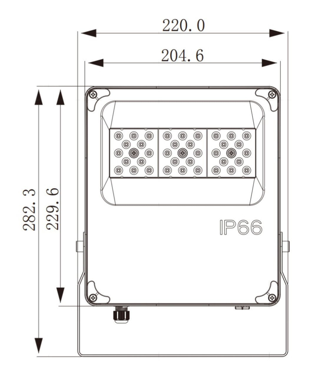 MPS FL50 12-24 VOLT DC 50W 6500 LUMEN OFF-GRID LED FLOODLIGHT FITTED WITH PHILLIPS LED CHIPS & MEANWELL DRIVER