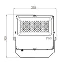 MPS FL100 -12-24 VOLT DC 100W 13000 LUMEN OFF-GRID LED FLOODLIGHT FITTED WITH PHILLIPS LED CHIPS & MEANWELL DRIVER