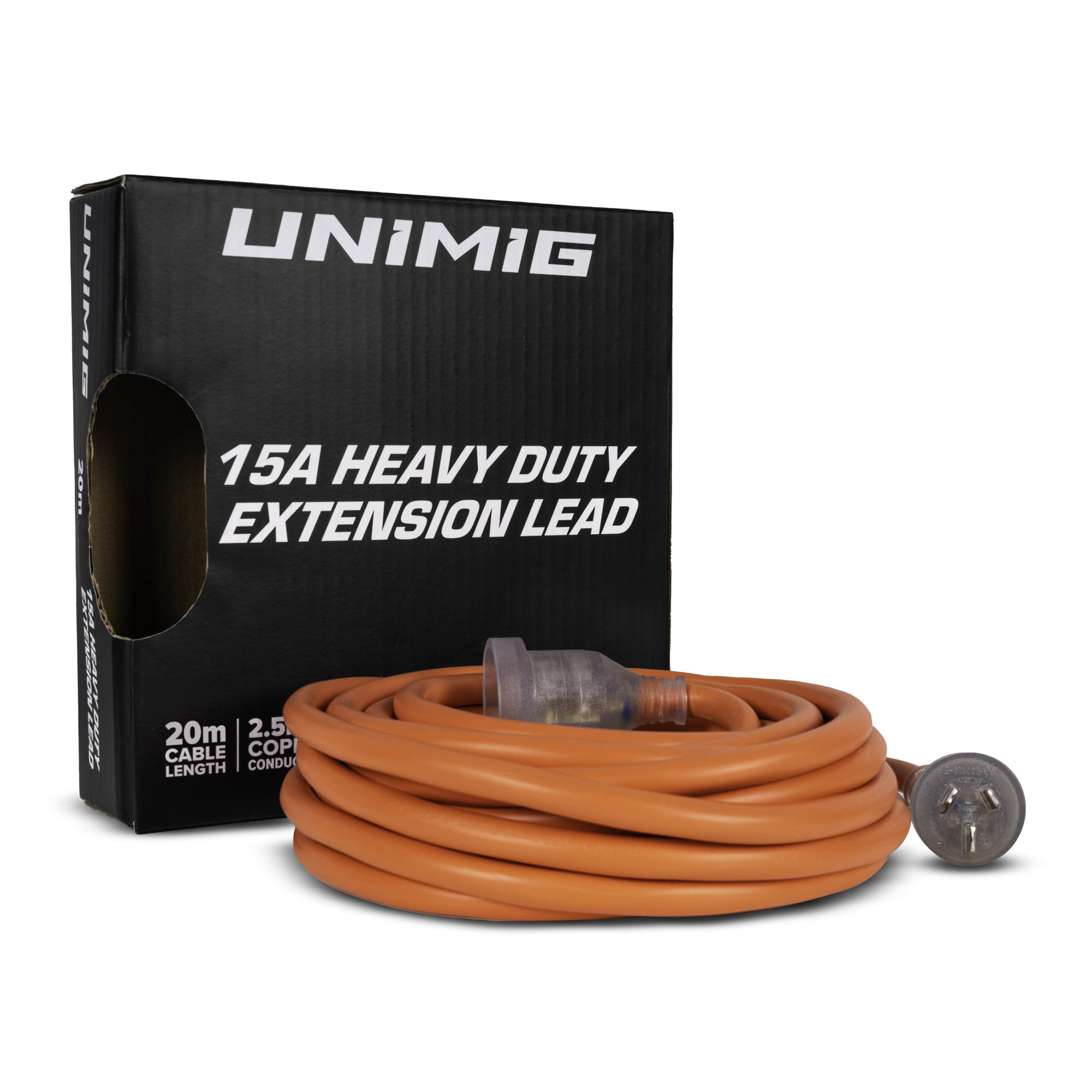 GENUINE 15AMP 2.5MM ULTRA HEAVY-DUTY EXTENSION LEAD  - 20M