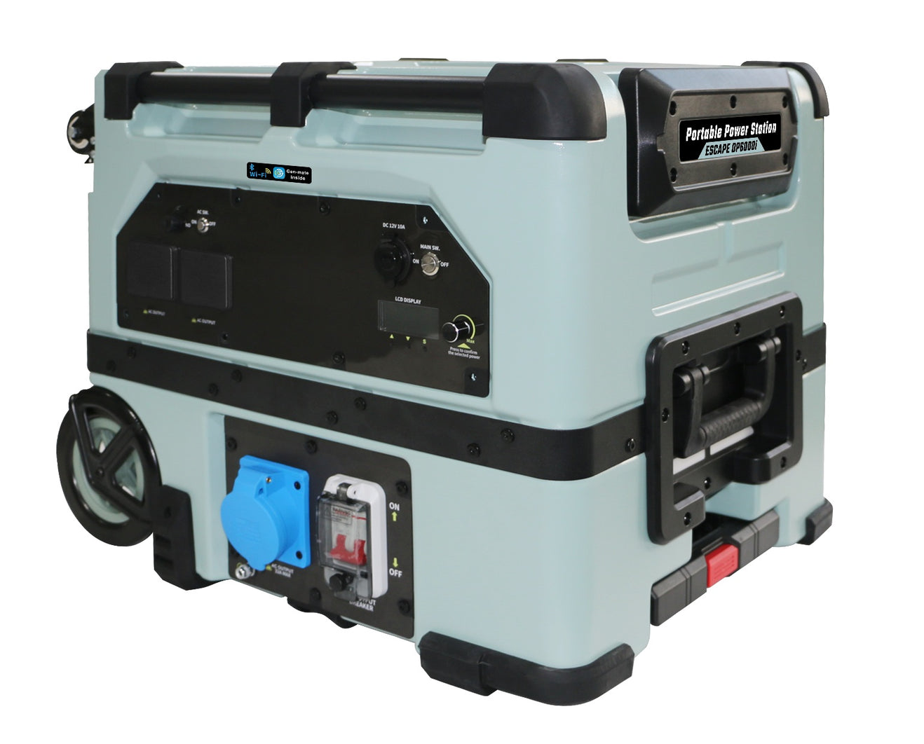 New DP6000i Stack and go portable/off grid power station with  built in 5.4 Kw Lifepo4 battery and 6000 watt AC output